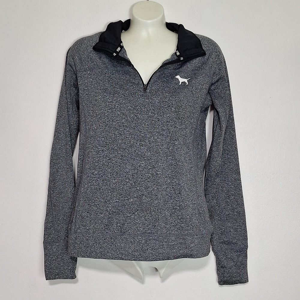 PINK Victoria's Secret Quarter Zip Pullover Top